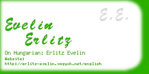 evelin erlitz business card